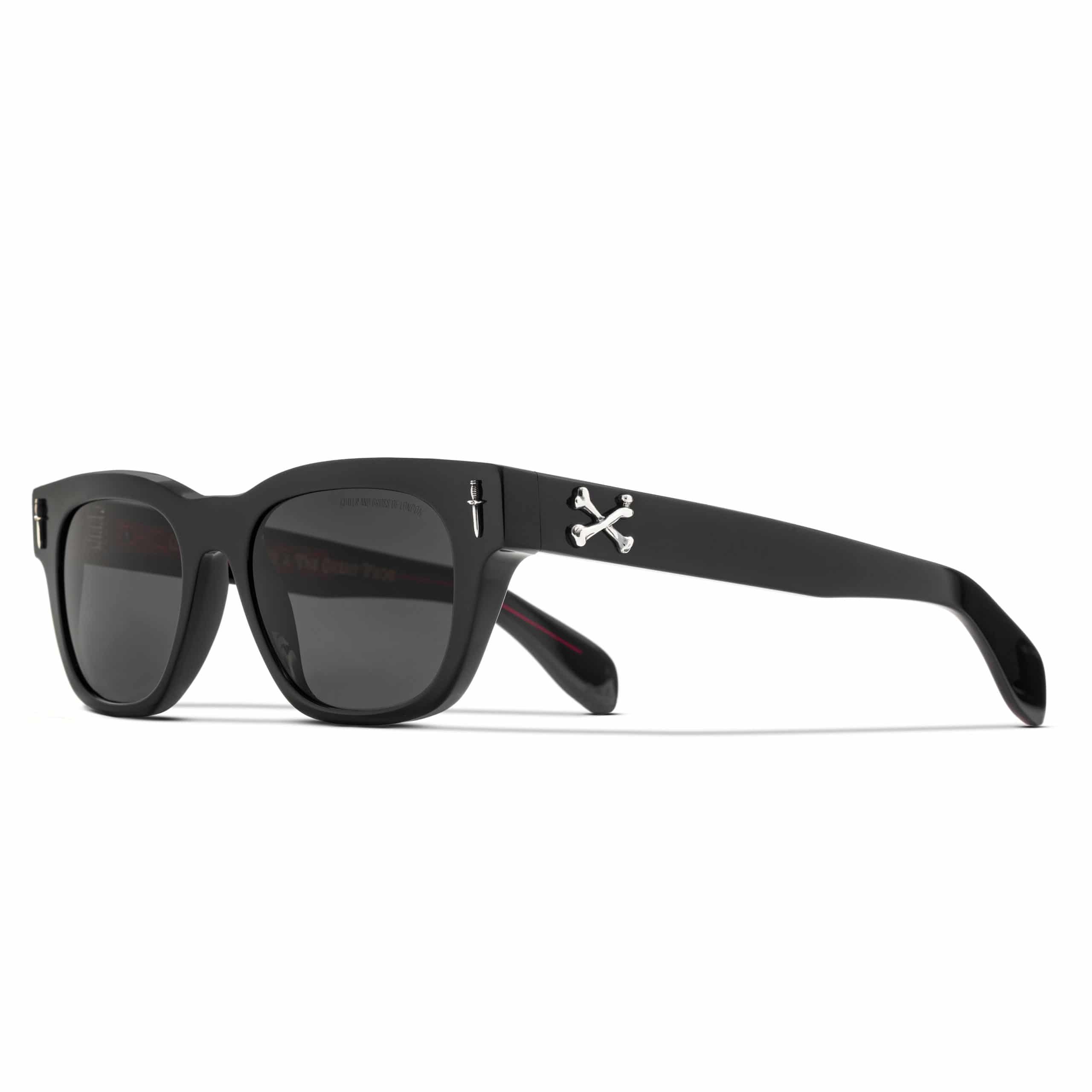 The Crossbones Sunglasses Black Angled GFSN-003-53-01_02