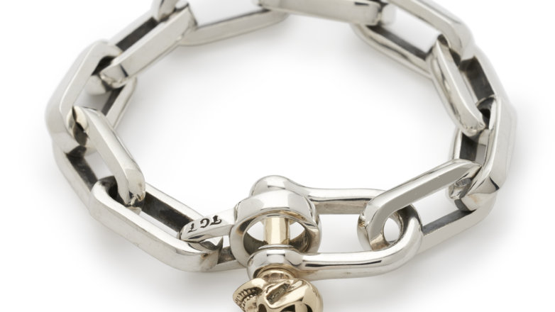 Shackle Bracelet w/ Gold Skull – The Great Frog