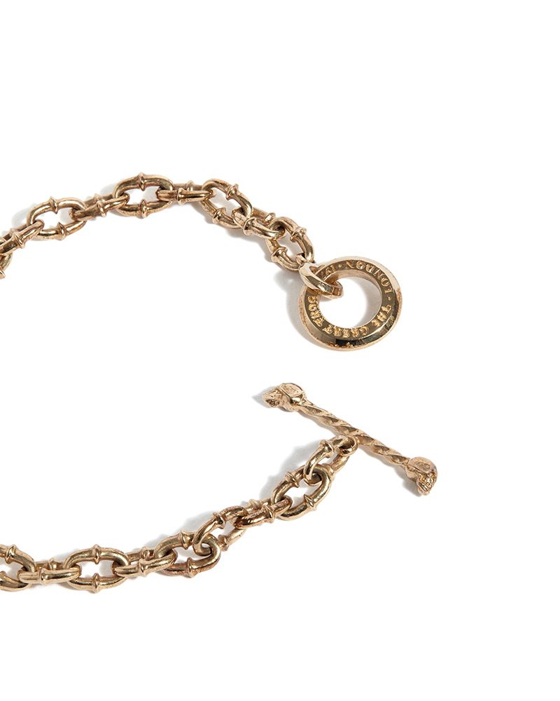 Solid Gold Micro Lock Down Bracelet - The Great Frog